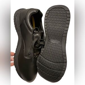 Perry Ellis Black Lace-Up Oxford Work Shoe